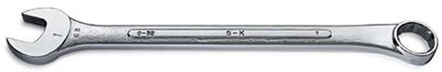 SK Professional Tools SKTC72 12-Point Fractional Wrench - Standard, 2-1/4 in. Combination Chrome Wrench with SuperKrome Finish, Made in USA