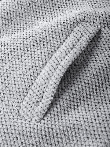 mens chenille knitted plush lined warm drawstring hooded cardigans