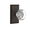 Studio Plate 2-3/4 in. Backset Oil-Rubbed Bronze PassaHall/Closet Waldorf Door Knob