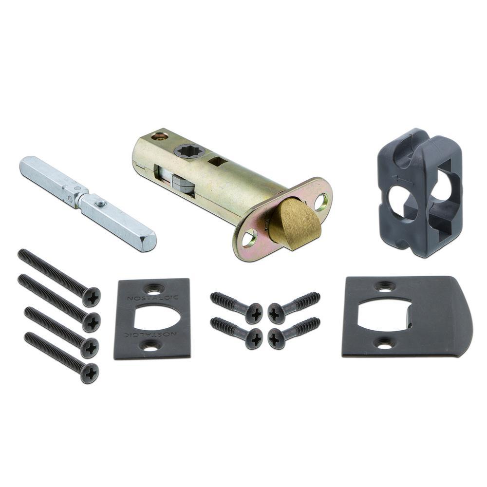 Studio Plate 2-3/4 in. Backset Oil-Rubbed Bronze PassaHall/Closet Waldorf Door Knob
