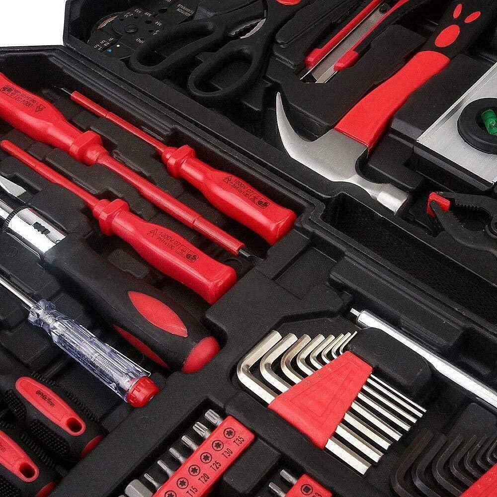 Craftsman Equipment Portable Instrument Kit Case 799 pcs. Machinery Apparatus Hand Tool Set Mechanics Appliance Metric Ratchet Wrench Screwdriver Hammer Technician Engineer Trolley Castors Box