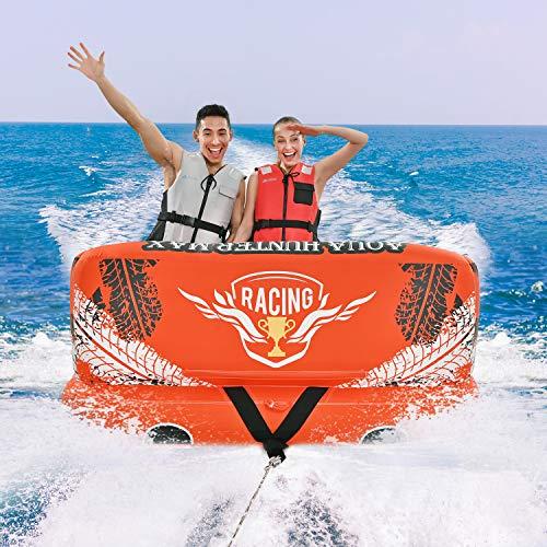 Leader Accessories 3-Person Towable Tube, Front &amp;