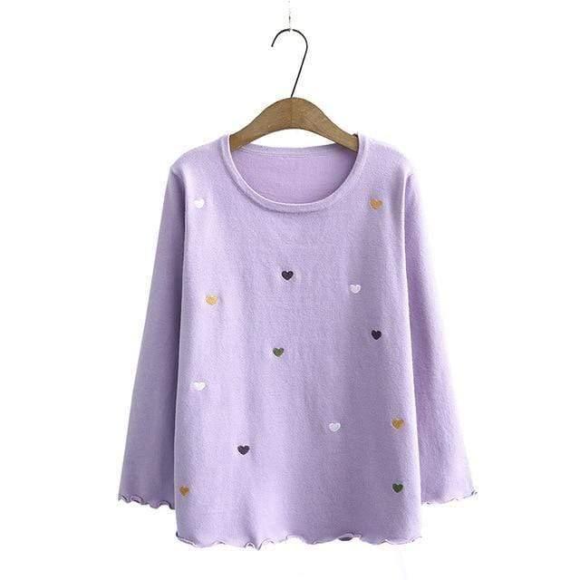 crochet heart sweater