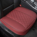Black Panther 1 Piece PU Car Seat Cover Front Seat Protector Compatible with 90% Vehicles,Embroidery,Anti-Slip &amp; Full Wrapping Bottom W55cm*D54cm(21.65''*21.26'') (1Piece,Burgundy)