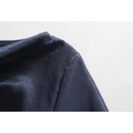 satin texture top + high waist skirt two-piece suit