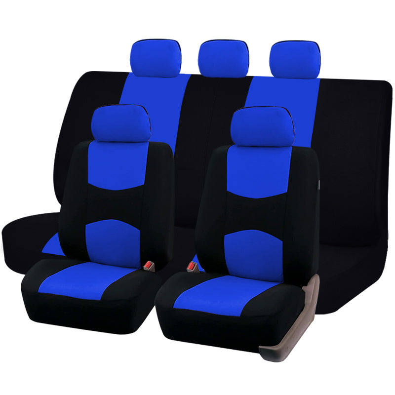 9pcs Pink Car Seat Covers Set For Women - Airbag Compatible, Soft Fabric, Comfortable Cushion, Easy Installation