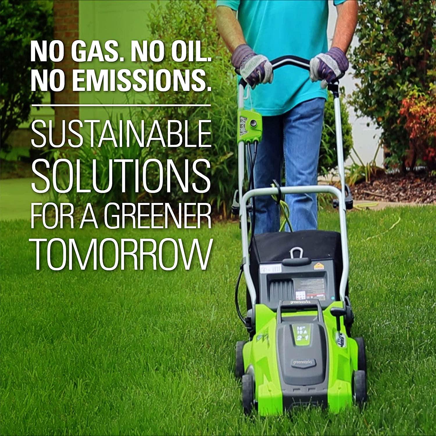 Greenworks 10 Amp 16-inch Corded Mower, 25142