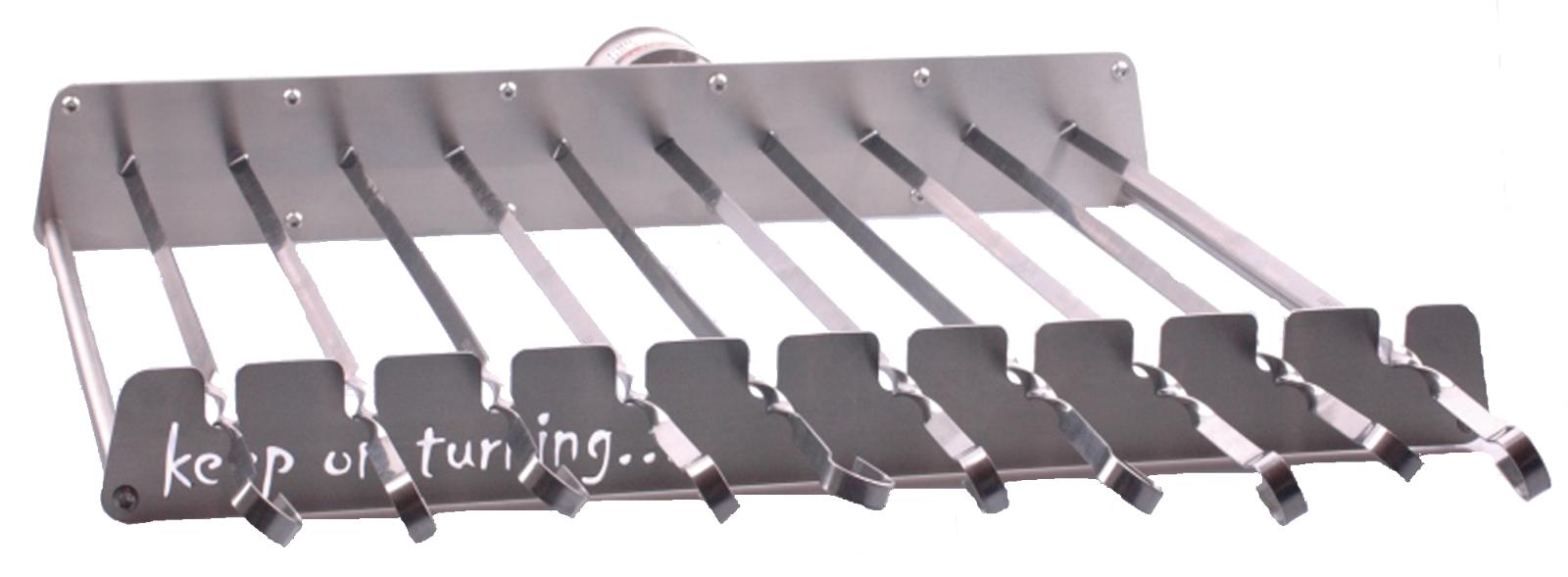 10 Skewer Rotisserie Rack Grill Automatic Rotating Motor Operated BBQ Set