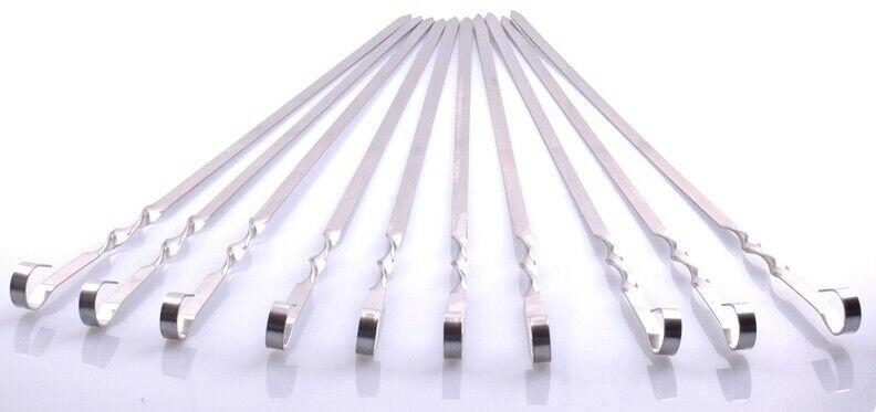 10 Skewer Rotisserie Rack Grill Automatic Rotating Motor Operated BBQ Kit