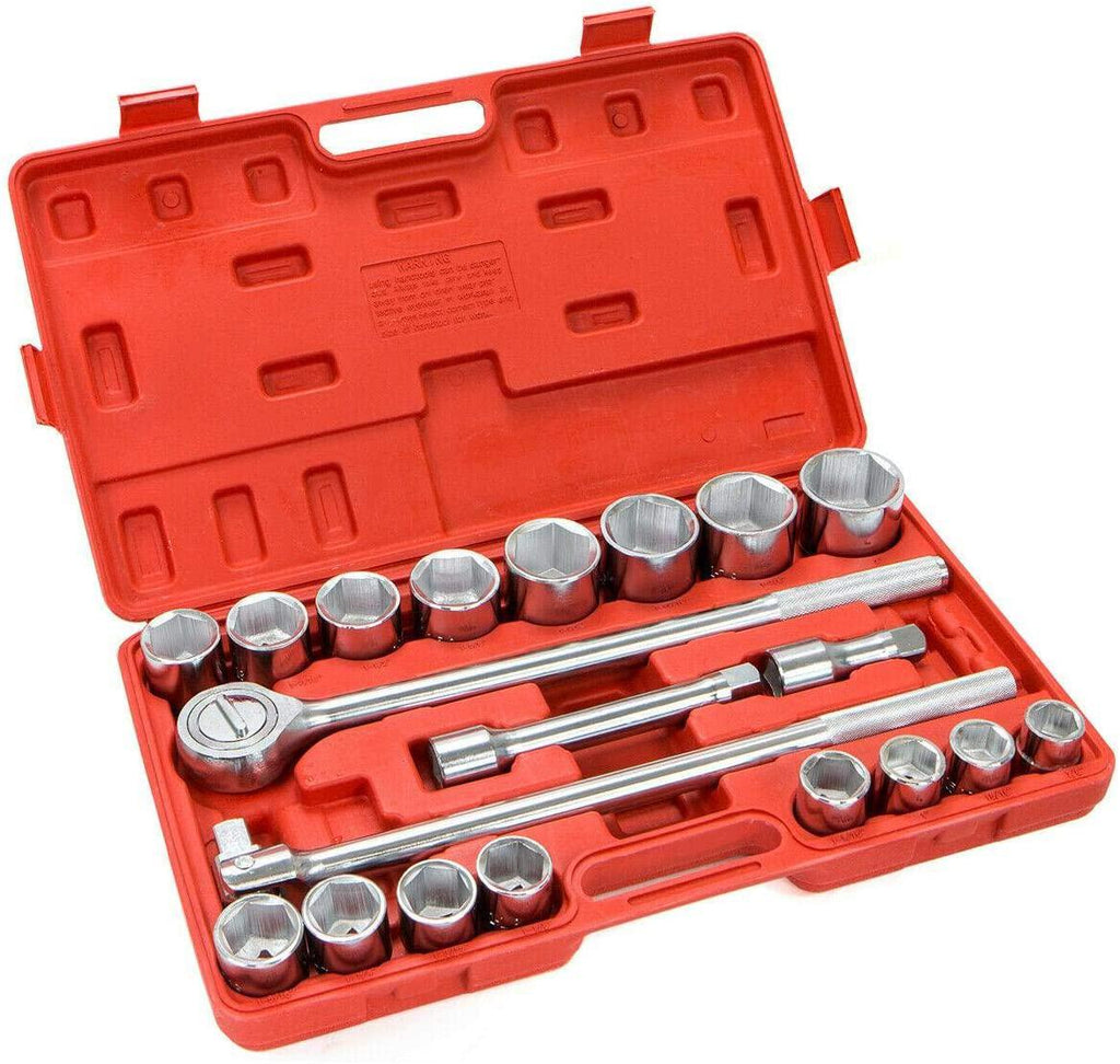21 Pc 3/4" Drive Socket Wrench Set Standard Tools Truck Repair Sockets Auto-Tool set-Wrench set-Tool kit-Socket sets-Tools for mechanics-Socket set-Impact socket set-Hand tools-Mechanic tools