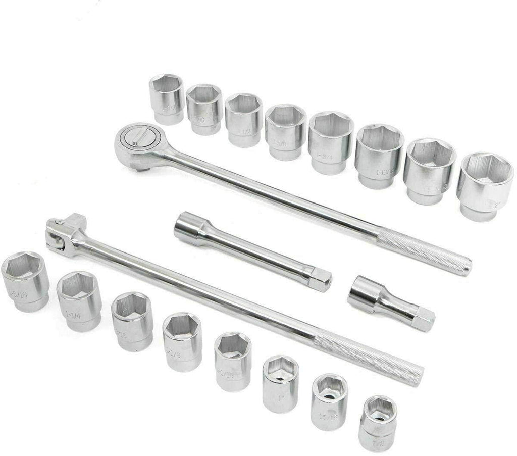 21 Pc 3/4" Drive Socket Wrench Set Standard Tools Truck Repair Sockets Auto-Tool set-Wrench set-Tool kit-Socket sets-Tools for mechanics-Socket set-Impact socket set-Hand tools-Mechanic tools