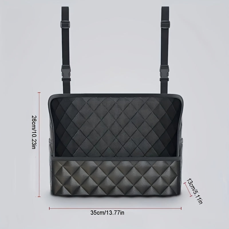 Organize Your Car With This Stylish PU Leather Handbag Holder - Keep Your Belongings Secure And Within Reach!