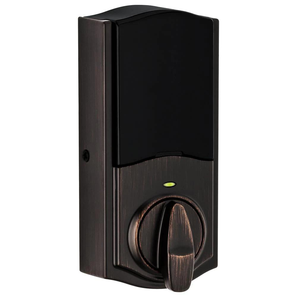 Z-Wave SmartCode 888 Venetian Bronze Single Cylinder Electronic Deadbolt Featuring SmartKey Security