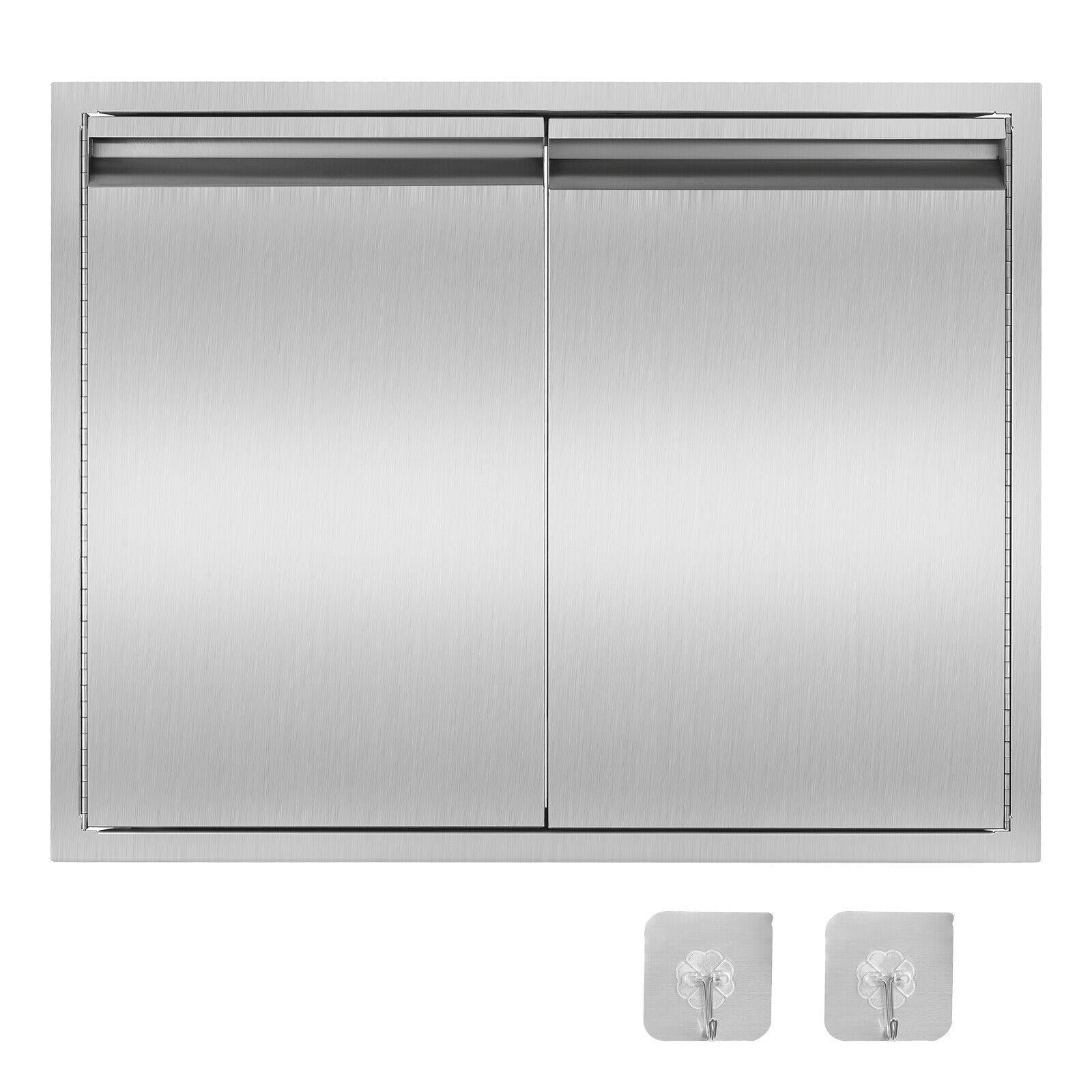 OUTDOOR KITCHEN / BBQ ISLAND  STEEL DOUBLE ACCESS DOOR + Drawer