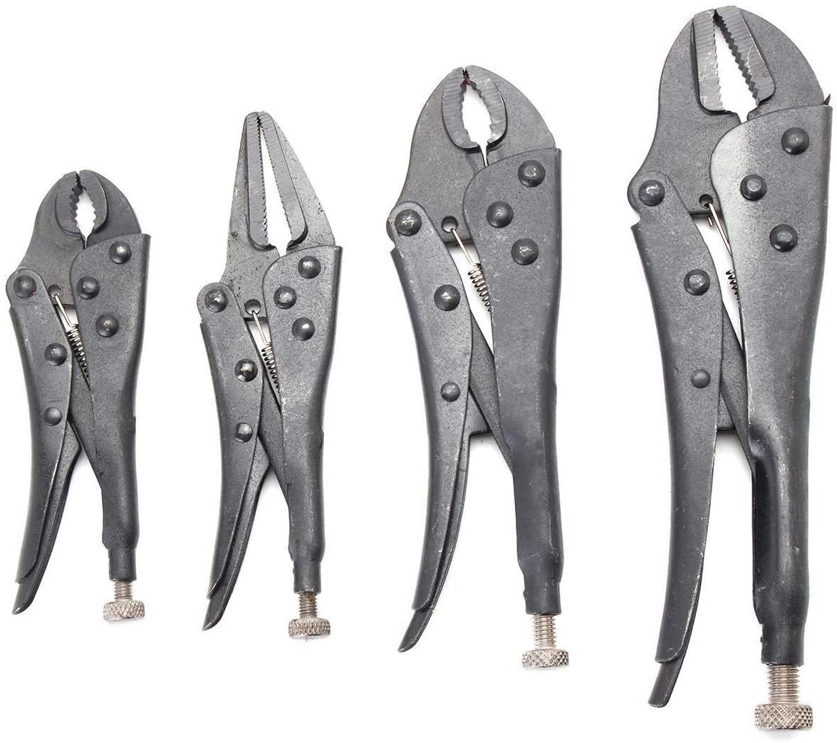 LFDHSF Pliers Tool Hand Tools 4Pcs Set Forceps LocPliers Tool Set Blackening Heat Treatment