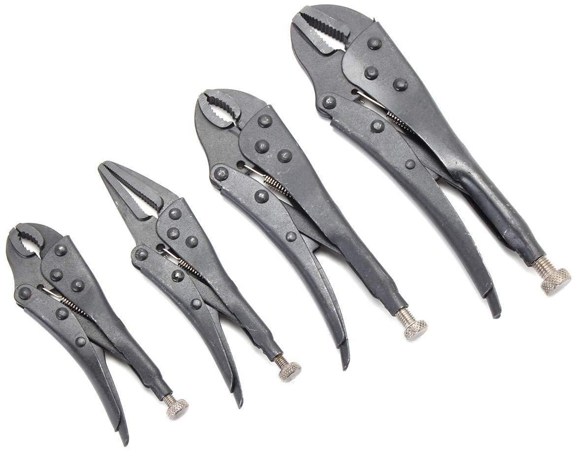 LFDHSF Pliers Tool Hand Tools 4Pcs Set Forceps LocPliers Tool Set Blackening Heat Treatment