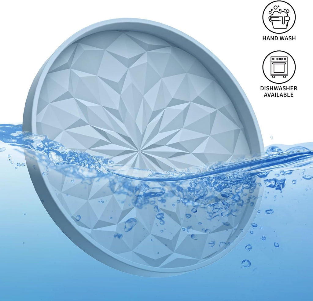 Car Cup Coaster [4 Pack] ME.FAN Silicone Car Coasters/Cup Mats - 2.75In Universal Non-Slip Recessed Car Interior Accessories - Car Cup Holder Insert Coasters Ether