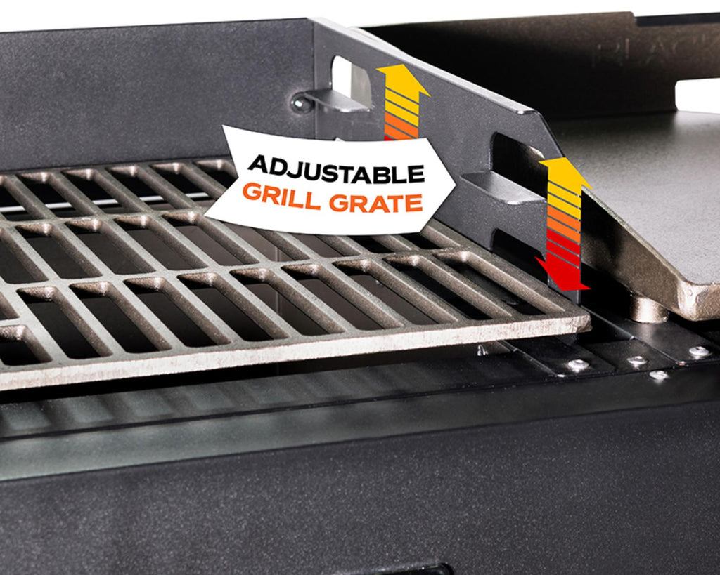 Charcoal Grill Flat Top Griddle  Steel Portable Outdoors Propane Gas