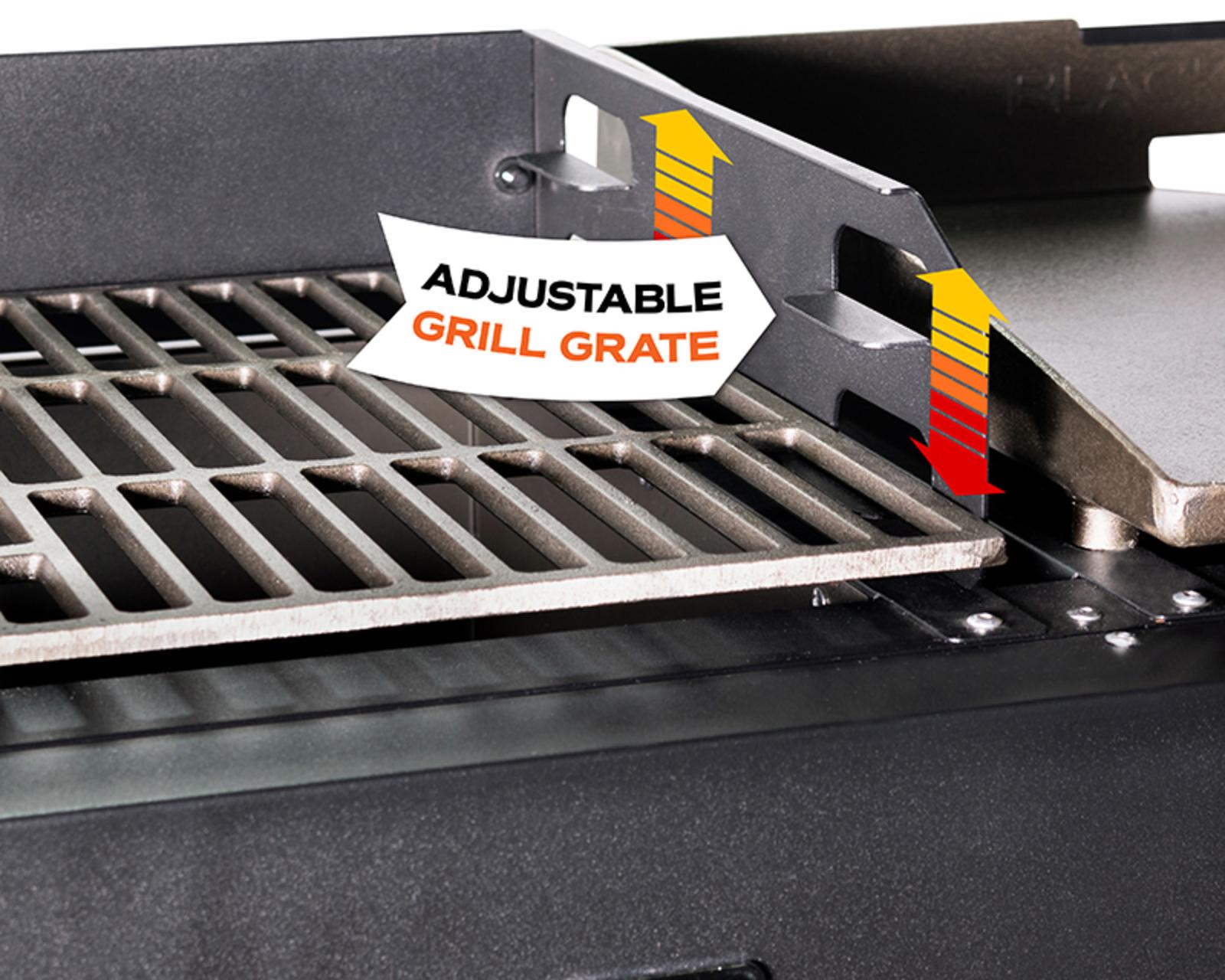 Charcoal Grill Flat Top Griddle  Steel Portable Outdoors Propane Gas