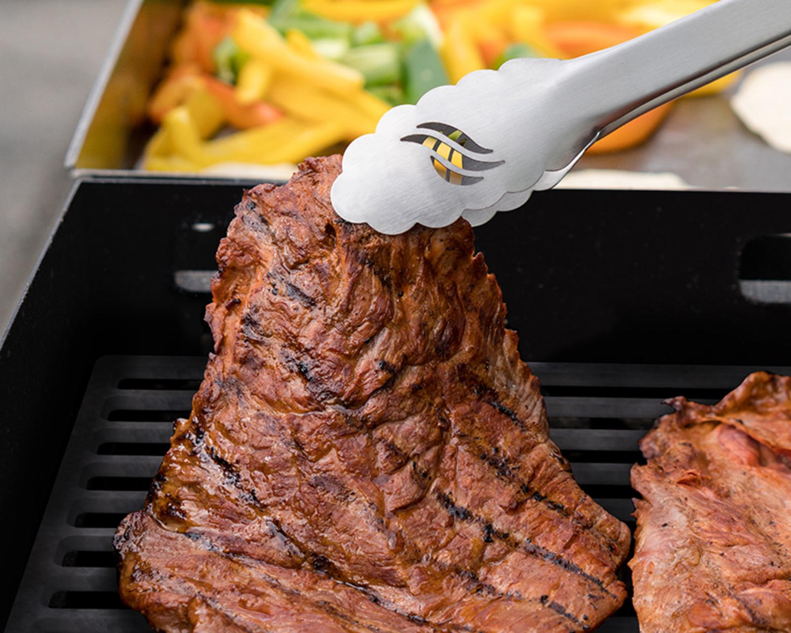 Charcoal Grill Flat Top Griddle  Steel Portable Outdoors Propane Gas