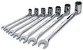SK Professional Tools 86132 7-Piece 12-Point Fractional Flex Long Combination Wrench Set - SuperKrome Finish, Set of 7 Chrome Wrenches Made in USA