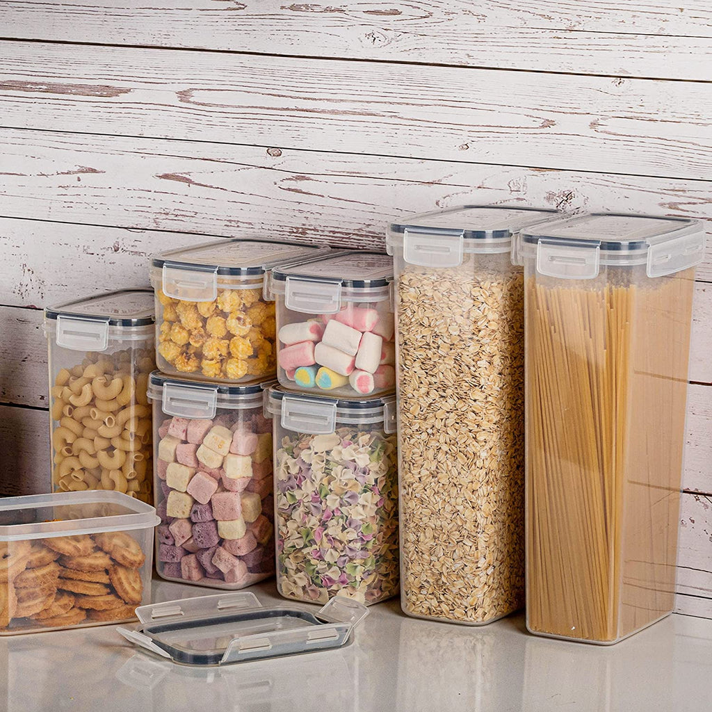 24pcs Airtight Food StoraContainers With Lids, BPA Kitchen StoraContainers For Dry Food, Flour And Sugar, With Lables &amp; Marker Pen