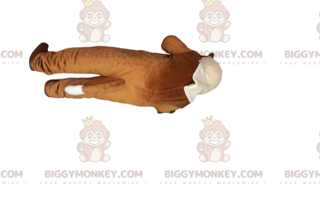 BIGGYMONKEYMascot Costume Brown Camel with White Mane