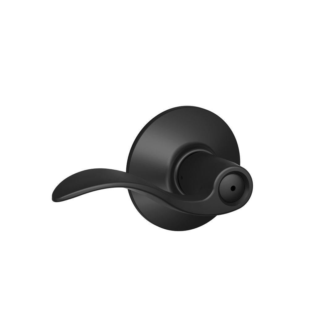 Accent Matte Black PassaHall/Closet Door Lever