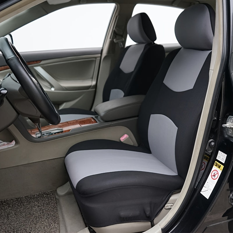 Car Seat Covers, Polyester Pink Purple Gray Black Tan Blue Red Rosy Car Seat Cushion Universal Car Seat Protector Car Decoration Auto Car Accessories