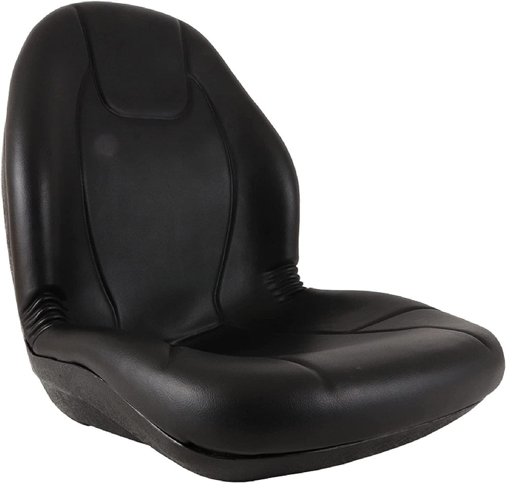 Complete Tractor Seat 3010-0058 Black Medium Back 15" Height, Plastic Pan 18" Wide