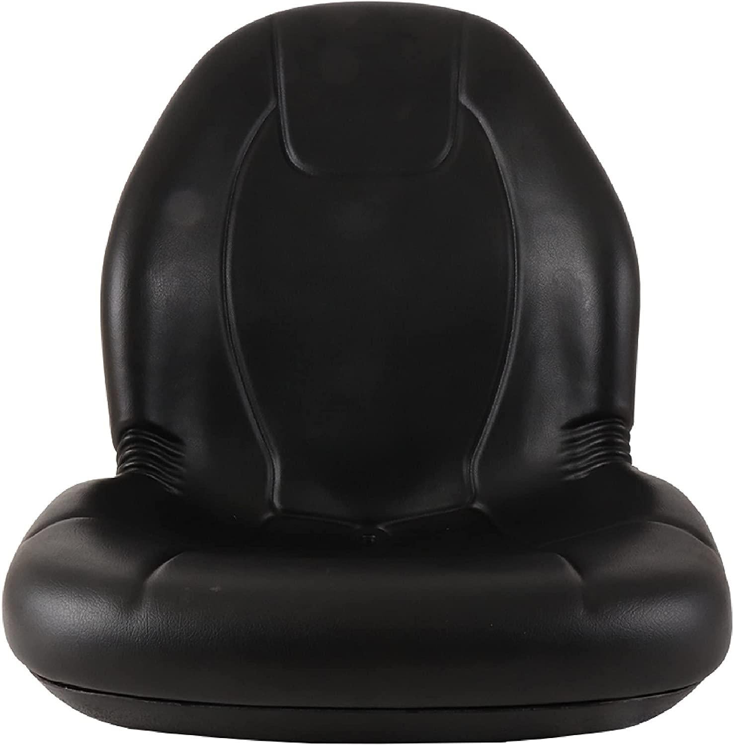 Complete Tractor Seat 3010-0058 Black Medium Back 15" Height, Plastic Pan 18" Wide