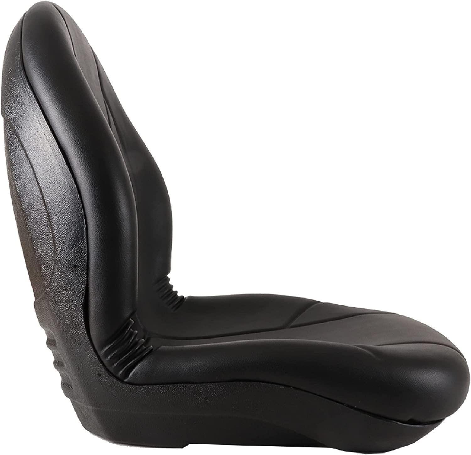 Complete Tractor Seat 3010-0058 Black Medium Back 15" Height, Plastic Pan 18" Wide