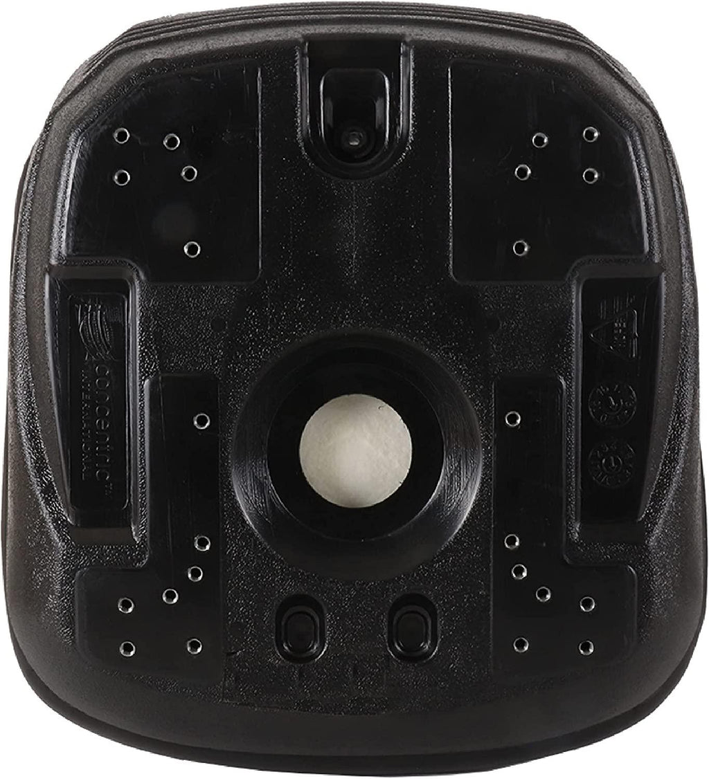Complete Tractor Seat 3010-0058 Black Medium Back 15" Height, Plastic Pan 18" Wide