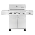 Monument Propane Gas Grill LED Controls  Steel 4 Burners 1 Side Burner