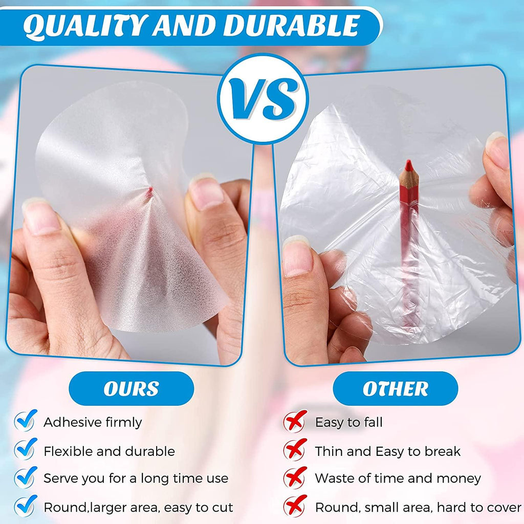outus self-adhesive vinyl repair patch plastic repair patches kit for swimming pools inflatable boats products (30 pieces, 6 x 6 cm)