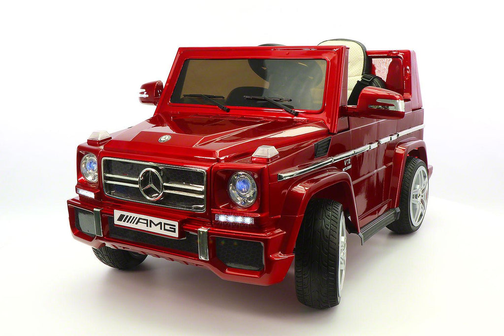 Mercedes G65 AMG 12V Kids Ride-On Car with Parental Remote | Cherry Red