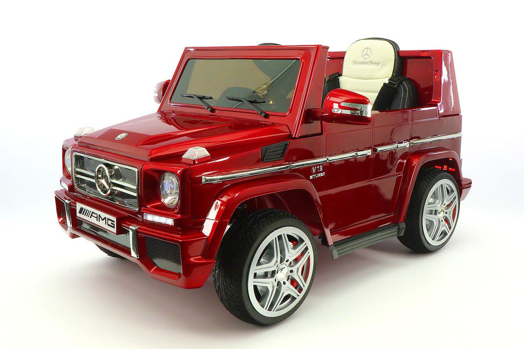 Mercedes G65 AMG 12V Kids Ride-On Car with Parental Remote | Cherry Red