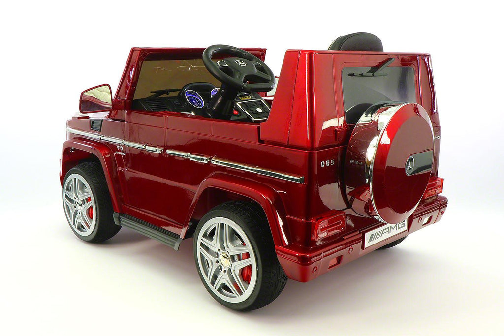Mercedes G65 AMG 12V Kids Ride-On Car with Parental Remote | Cherry Red