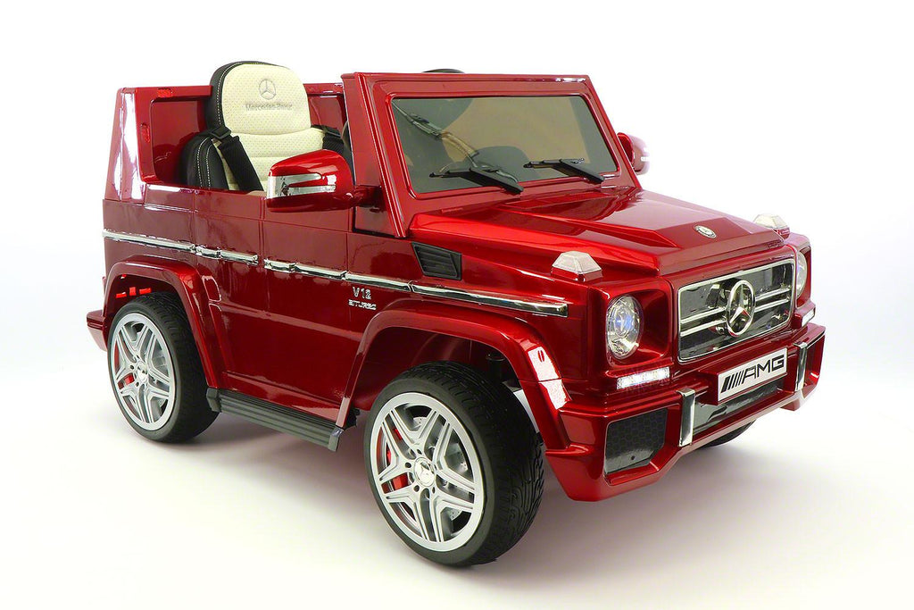 Mercedes G65 AMG 12V Kids Ride-On Car with Parental Remote | Cherry Red
