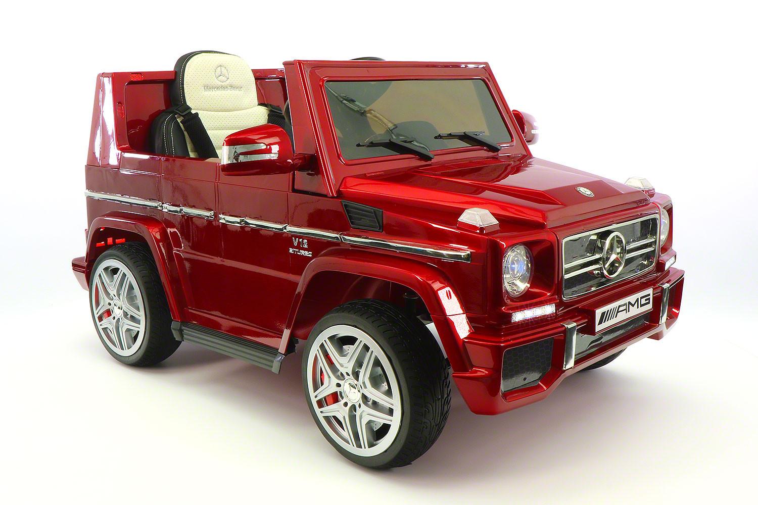 Mercedes G65 AMG 12V Kids Ride-On Car with Parental Remote | Cherry Red