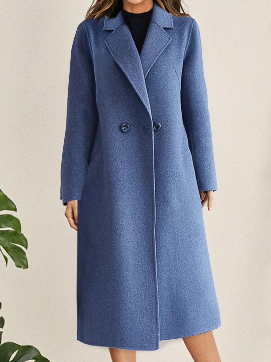 Long Section Autumn And Winter Korean Fashion  Woolen Coat Female