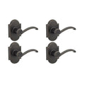 Austin Venetian Bronze Privacy Bed/Bath Door Lever (4-Pack)
