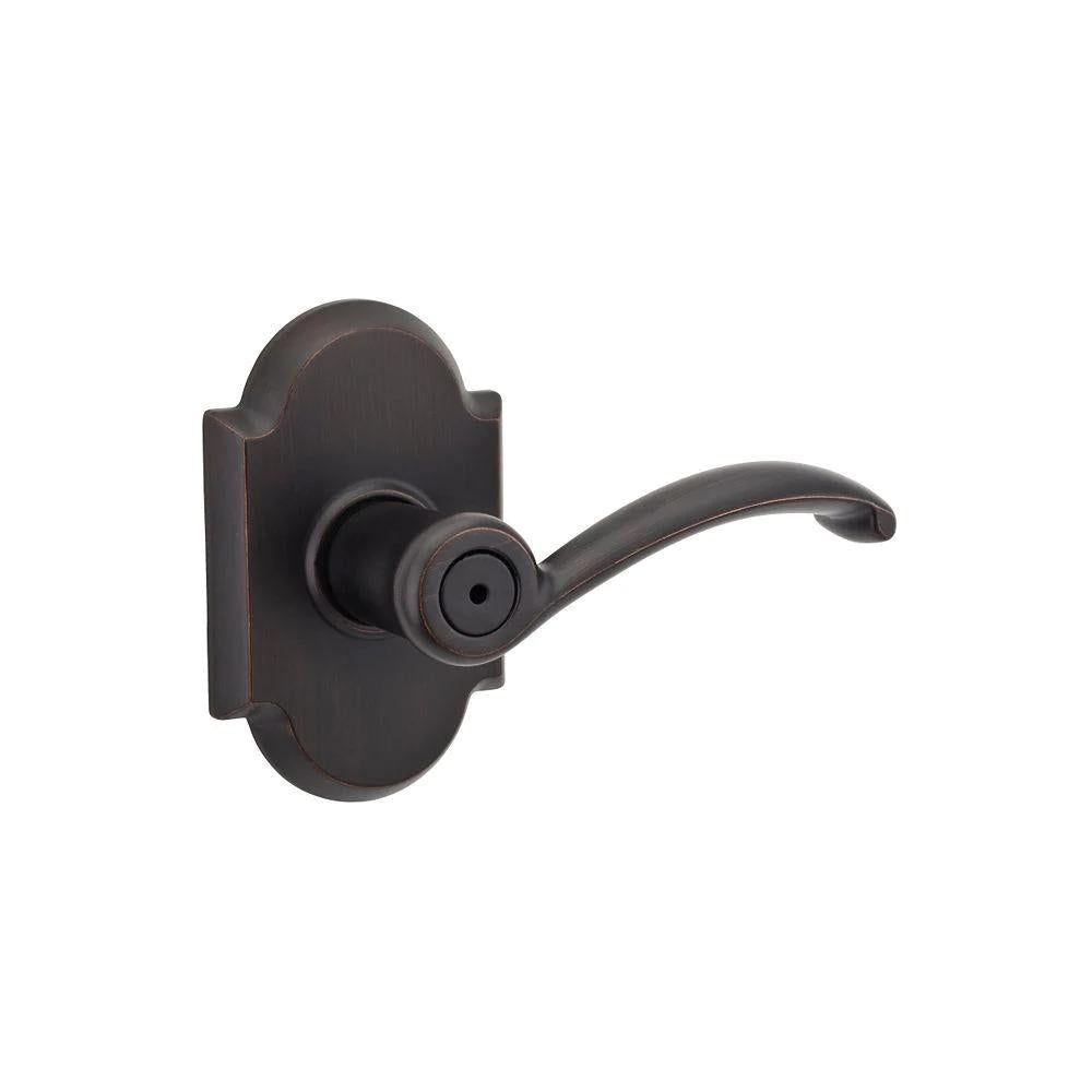 Austin Venetian Bronze Privacy Bed/Bath Door Lever (4-Pack)