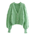 elegant knitted outwear cardigan