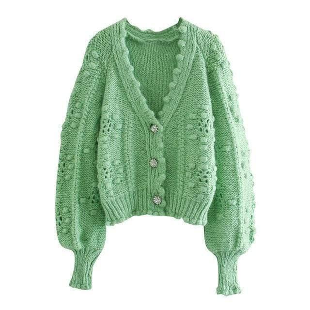 elegant knitted outwear cardigan
