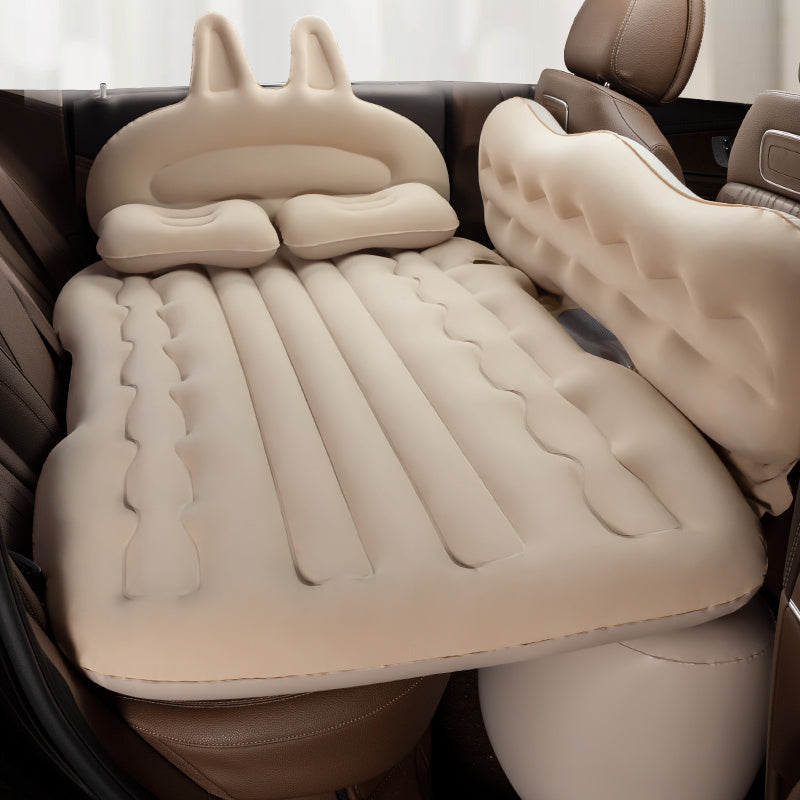 Travel in Comfort with this Inflatable Car Air Mattress - Perfect for Road Trips &amp; RVing!