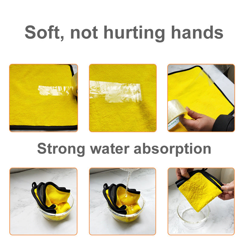 3/5/10 Pcs Extra Soft Car Wash Microfiber Towel Car Cleaning Drying Cloth Home Kitchen Rag Dishwashing Towel 30*30cm(11.8*11.8 Inch),Brighter Colors
