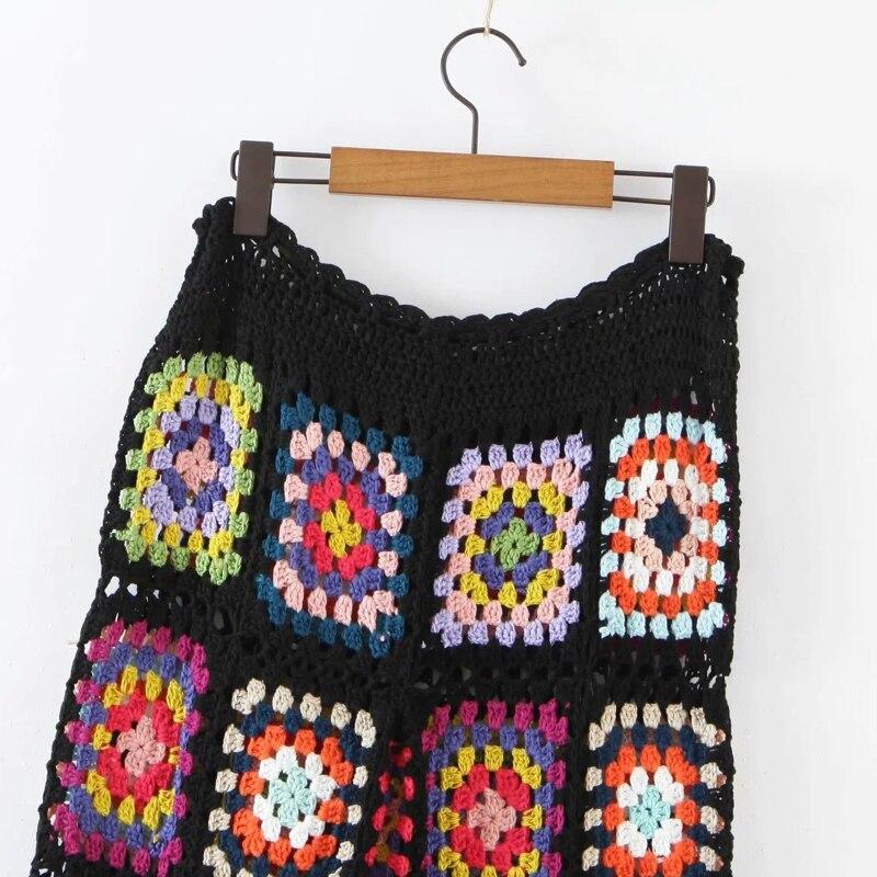 drawstring high waist crochet pants