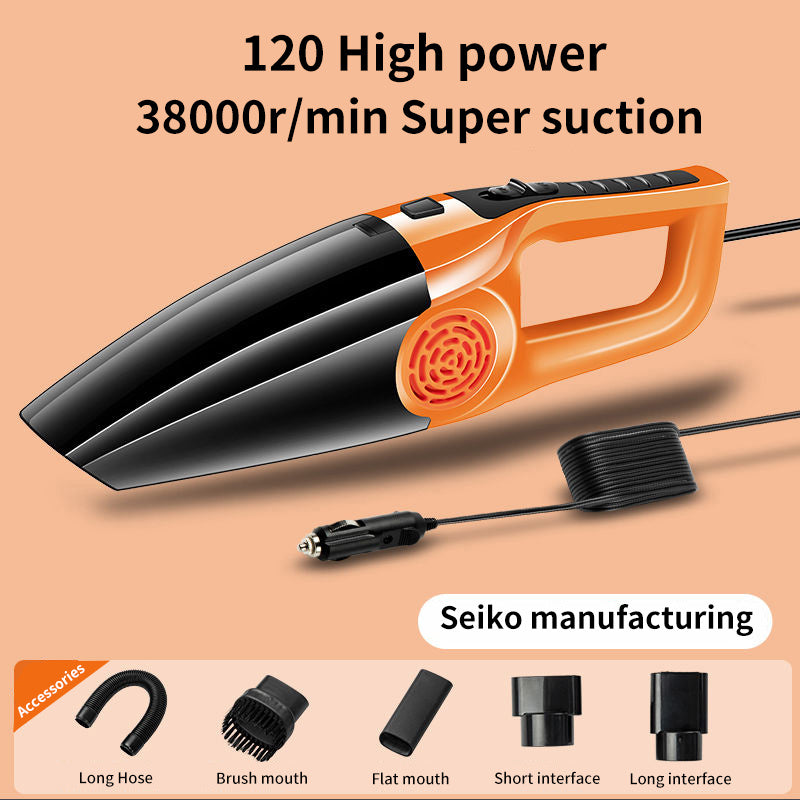 In-car Vehicle Household Indoor LarVacuum Cleaner Power LarSuction Strong Vacuum Vehicle Small Vehicle Vacuum Cleaner Dry-wet Dual-use