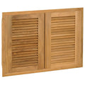Pacific Teak Louver 30-Inch Teak Double Access Door